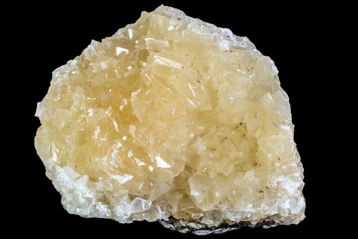 Fluorescent Calcite Crystal Cluster on Barite - Morocco #109231